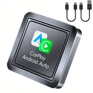Wireless CarPlay Box 2 in 1 - CarPlay adapter original car wired to wireless car smart box, Wi-Fi and Bluetooth connection with zero delay, plug and play.