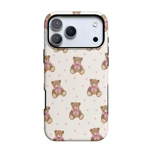 Casely iPhone 17 Pro Max Case | Cuddle Up | Teddy Bear | Bold Protective Design | Compatible with MagSafe