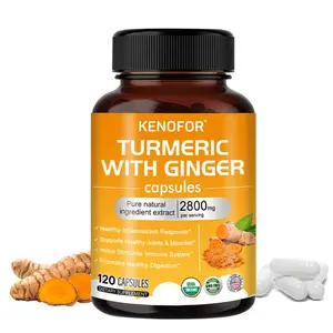 Kenofor Turmeric with Ginger Health Supplement, Supports Healthy Joints & Muscles,120 Capsules