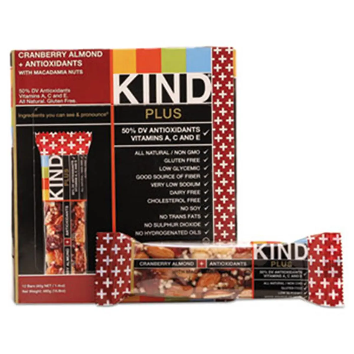 Kind Healthy Snacks  Nutrition Boost Bar, Cranberry Almond & Antioxidants, Fruit