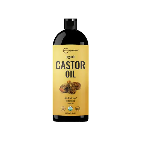 Micro Ingredients Organic Castor Oil, 32 fl oz