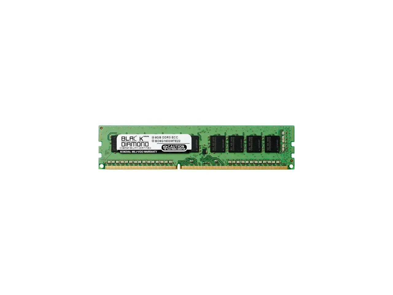 Black Diamond Memory 8GB ECC DDR3 1600 (PC3 12800) Server Memory Model BD8G1600MTE22