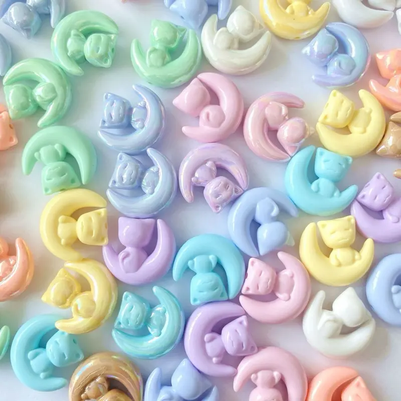 【B002 】Acrylic Irregular Beads Mix - DIY Bead Art Supplies for Pen Making, Keychain Craft Projects, Beads For Jewelry Making, Craft Embellishments