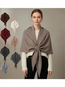 Women's Solid Color Scarf, Casual Soft Comfortable Shawl for Daily Wear, Fashion Accessories for Women & Girls, Trendy Solid Shawl