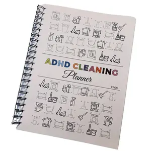 【ADHD Cleaning Planner】Household Daily Cleaning Schedule Planner, 1 Count Cleaning Checklist Schedule Notebook, Cleaning Planner Notebook, Office Stationery & Supplies