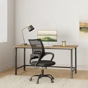 Black Office Chair – Executive Swivel Desk Chair with Lumbar Support for Home or Office