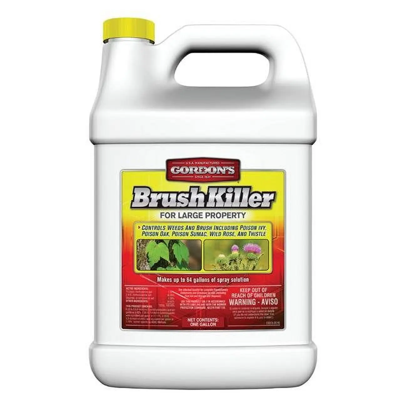 Gordons 1 gal Gordons for Large Property Brush Killer Liquid concentrate, Assorted, Garden, Effective Weed Control, Outdoor