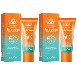【Sunscreen SPF 50, Sun Screen Protector For Face and Body, Broad Spectrum Sunscreen UVA/UVB Protection, Lightweight Non Sticky, Waterproof Sweatproof Long Lasting, No White Cast】