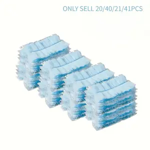 Static Dust Brush Replacement Set, Disposable Cleaning Head, 360 Degree Full Coverage for Desktop Bookshelf, Washing Machine, Furniture, Car Keyboard, Home Cleaning Tool