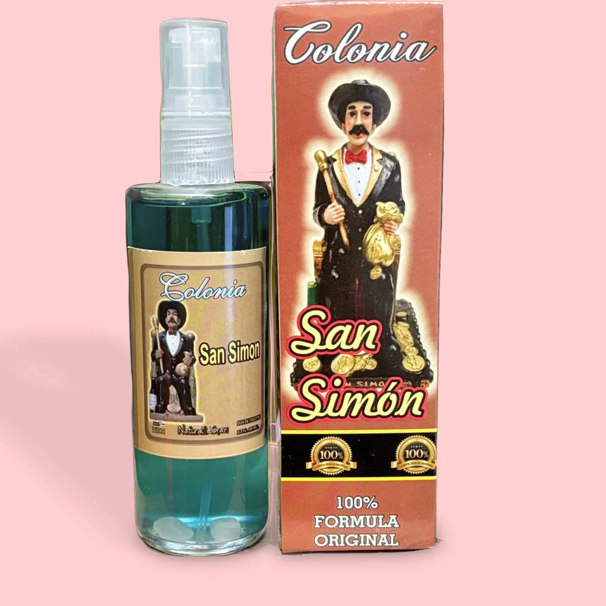 San Simon Cologne - Fresh Unisex Fragrance Perfume to Venerate San Simon, for Personal and Statue Spiritual Use, Single Item, Yes