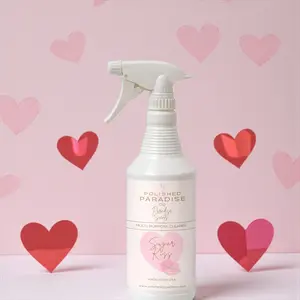 Polished Paradise Co Paradise Scents Pink Sugar Kiss Scented Multi Purpose Spray Valentine's Day  Holiday Home Fragrance Hard Surface Cleaner 32 OZ  Aroma kitchen clean