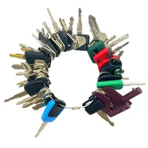 42 Heavy Equipment Keys Master Set, Construction Machine Operator Ignition Key Set Fits Caterpillar Bobcat JD Case JLG JCB Volvo Hyster Ford New Holland Yanmar Takeuchi Kubota Komatsu Toyota Hitachi