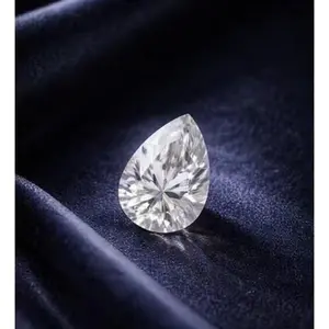 1/2/5 carat Pear-shaped White Lab Grown Moissanite VVS1 Clarity GRA Certificate