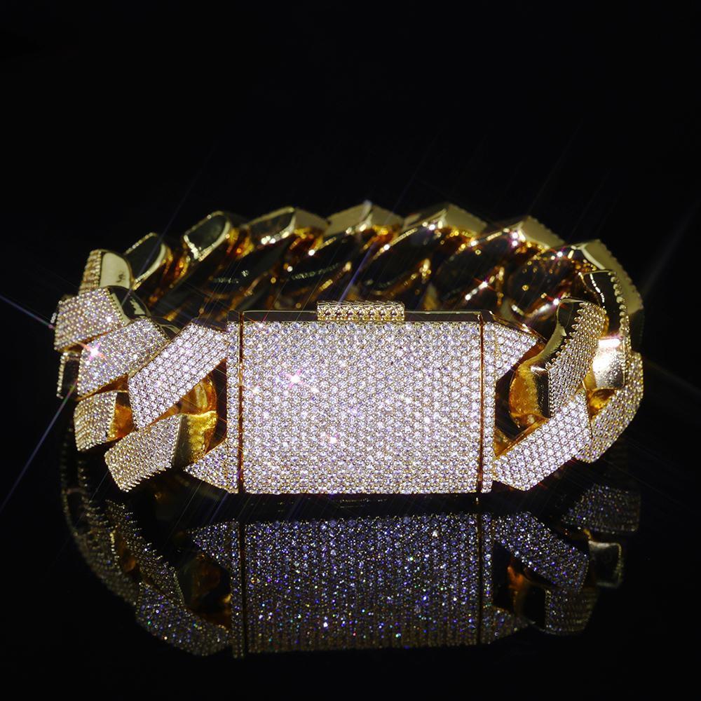 NUOYA 25MM Big heavy Iced Out Bracelet Men Woman Luxury Cz Cuban Link Bracelet Hip Hop Jewelry Drop Shipping NUOYA 25MM Big heavy Iced Out Bracelet Men Woman Luxury Cz Cuban Link Bracelet Hip Hop Jewelry Drop Shipping 