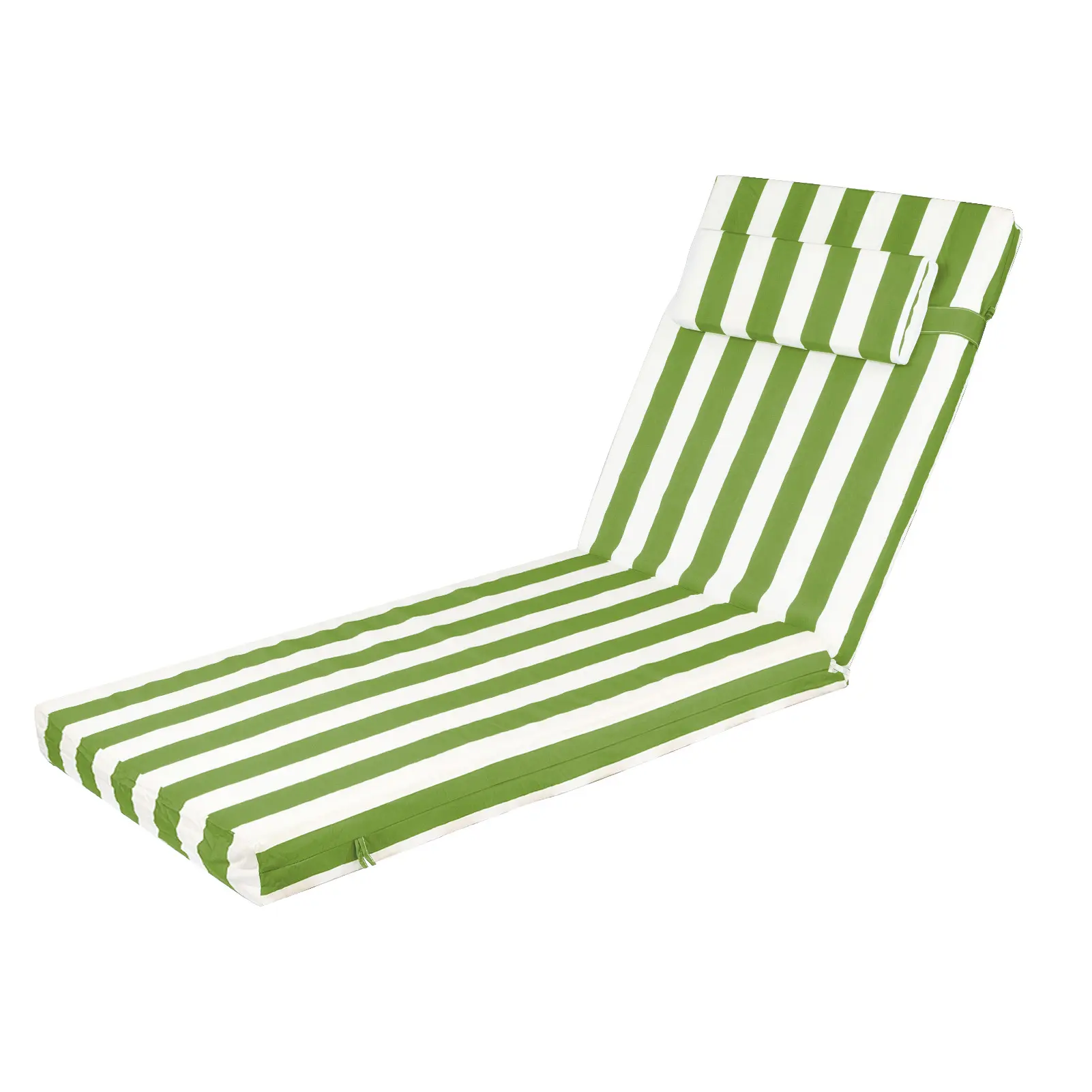 Waterproof Outdoor Chaise Lounge Cushion 72x21x3, High Density Foam Patio Chair Pad with Adjustable Headrest, Fade Resistant Cushion for Pool Beach Deck