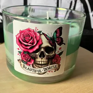 Cucumber melon Healing Crystal Candle