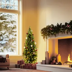 Artificial Topiary Cedar Tree 3ft 2Pack, Fake Cedar Trees for Indoor Outdoor, Potted Cedar Plants Pine Tree with Realistic Branches And Leaves for Yard Porch Home Living Room Front Door Decor Housewarming