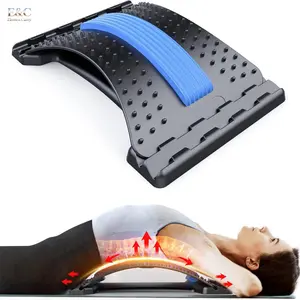 Multiple Level Adjustable Arch Lumbar Back Stretcher Board, Back Massager Device Suitable for Scoliosis Spine Support