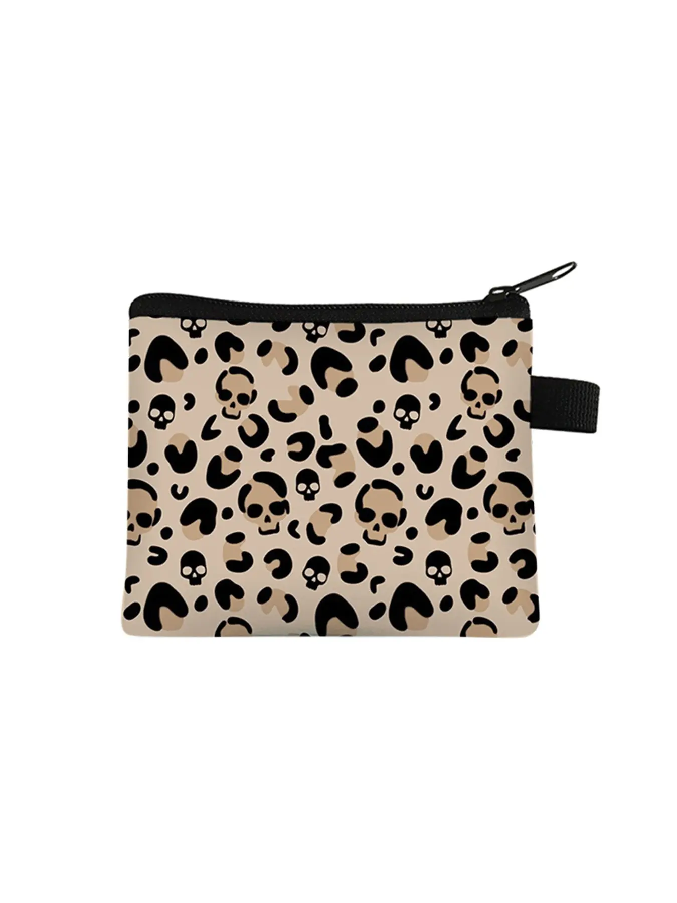 Skull all-over printed coin purse Wallet Purse Casual Trendy Fashionable Wallet