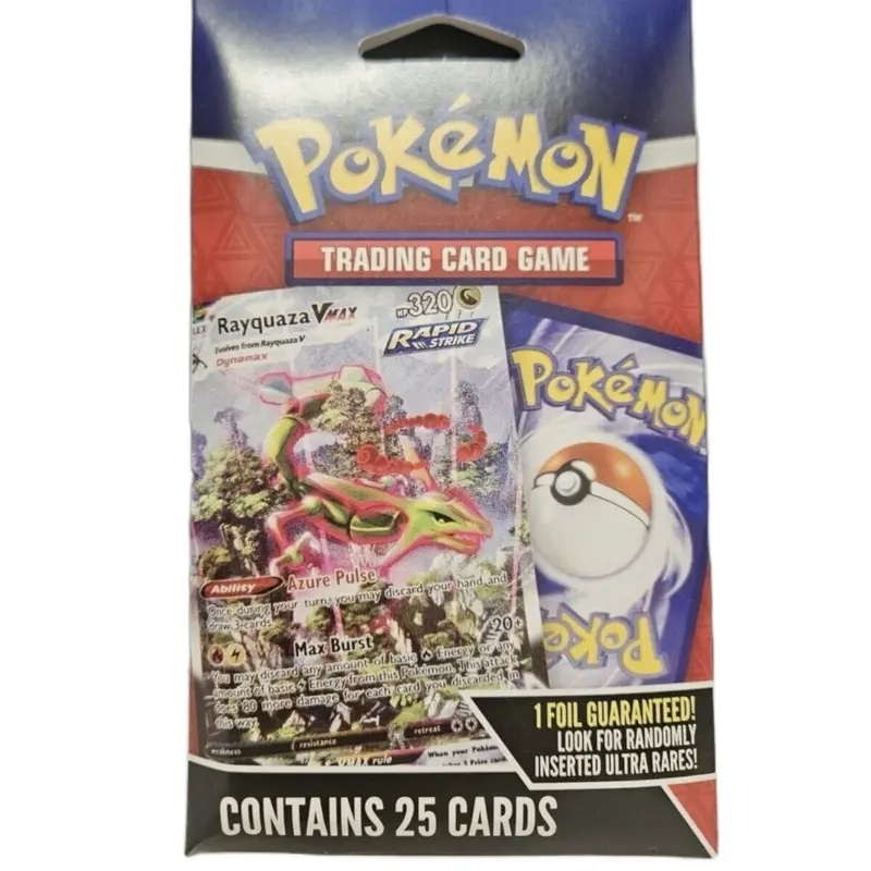 Pokemon TCG 25 Card Set - Rayquaza V, Max, and Future Passenger - Contains 25 Cards, 1 Fool for Random Inserts