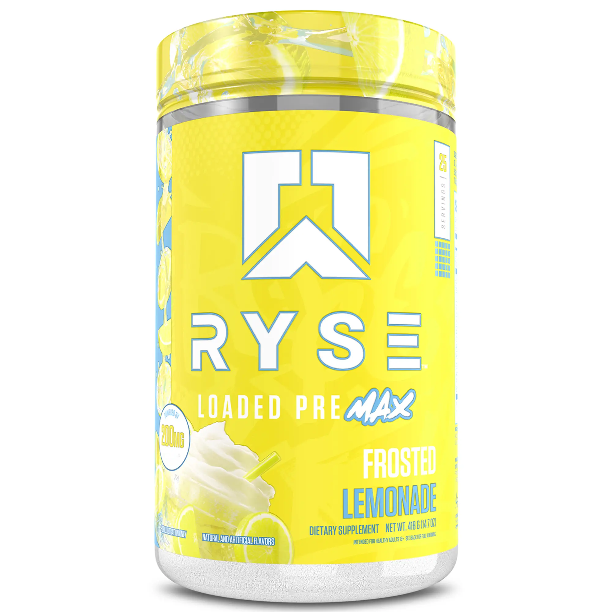 RYSE Loaded Pre Max Pre-Workout Powder - 300mg Dual-Phase Caffeine for Sustained Energy - L-Citrulline, PeptiPump & Alpha-GPC - 25 Servings