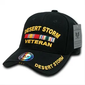 Rapid Dominance RD-DSV Deluxe Military Baseball Caps- Desert Storm Vet- Black