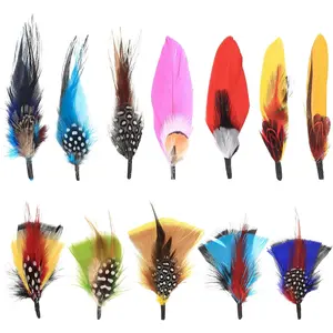 Hat Feathers, 12 Pcs Natural Feathers, Mixed Assorted Cowboy Hats Feathers, Crafts Feathers for Men Hats, Western Cowboy Hats, Fedoras, DIY Centerpieces Crafts Dream Catcher Decorations No Brand