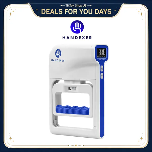 Handexer Digital Grip Strength Tester for Rehab & Physical Therapy, 265lb/120kg Hand Dynamometer for Home Recovery, Fitness Equipment, Grip Trainer, Hand Grip Exerciser, Hand Gripper, DealsForYouDays