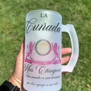 LA CUÑADA MÁS CHINGONA 16oz Beautiful Frosted  Mug Washable Reusable Drinkware