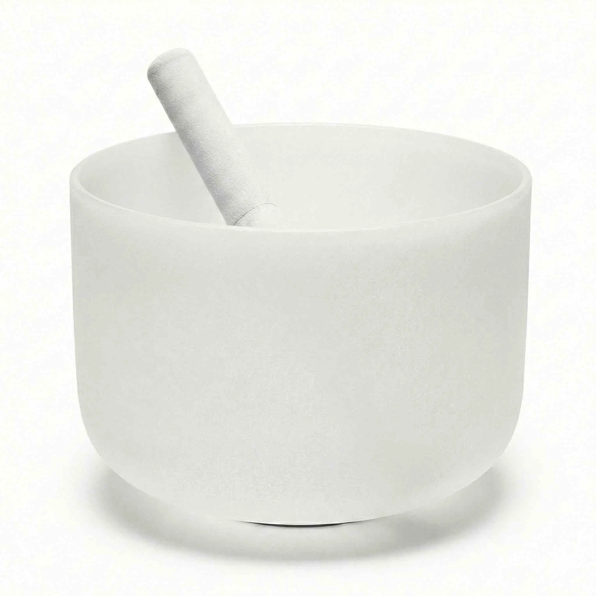 10" Frosted Crystal Singing Bowl — for Deep Meditation &amp; Sound Healing