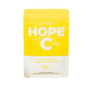 LUNA AURA HOPE C PLUS Vitamin C with Collagen & Zinc – Sodium Ascorbate with Rosehip, Goji Berry & Grapeseed Extract – Supports Immunity & Skin Health – 30 Capsules