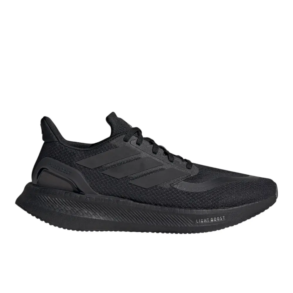 adidas Mens Pureboost 5 Running Sneakers Shoes - Black adidas Mens Pureboost 5 Running Sneakers Shoes - Black