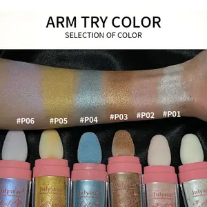 High Shine Body Highlighter Powder, Full-Body Glitter Makeup, Shimmer Highlighter, Easy-To-Apply Press-On Powder, Perfect for All Skin Types