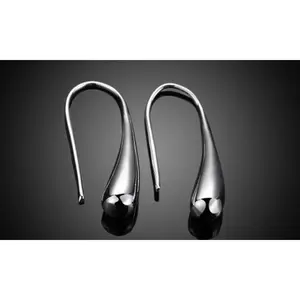 Sterling Silver Plated Waterdrop Hook Earrings
