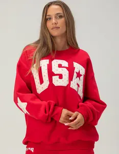 HAPPY CAMP3R USA Womens Crewneck Sweatshirt