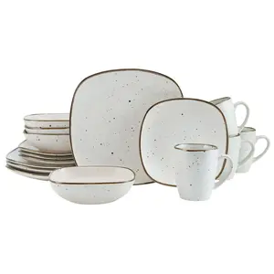 Pfaltzgraff Decker White 16-Piece Dinnerware Set
