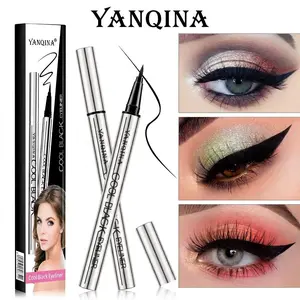 Long-Lasting Vegan Eyeliner Pen - Waterproof, Smudge-Proof & Silky Smooth Creamy Gel for Intense Jet Black Eyes