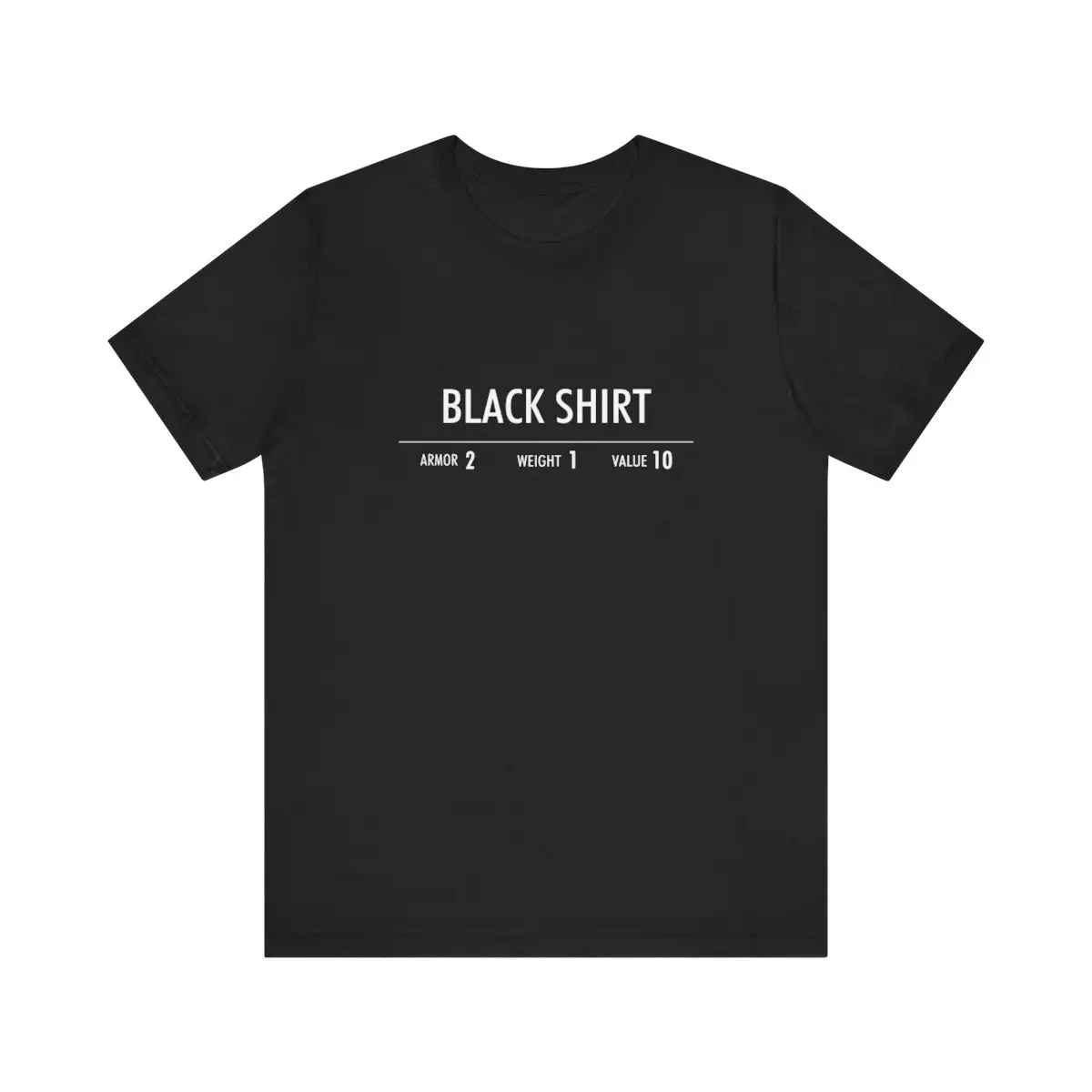 Black Shirt - Skyrim Inspired - Gift for Gamers