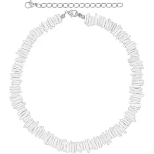 White Puka Shell Necklace, Hawaiian Seashell Necklace for Men, VSCO Girl Beach Necklaces for Women, Beachy Beaded Summer Pooka Choker, Heishi Clam Chips Surfer