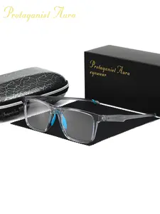 Ultra-Lightweight Business-Style Anti-Blue Light Glasses, High Quality Eyewear, Square Frame Design, Ideal for Office & Gaming, Stress-Free Comfort