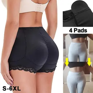 Women Seamless Butt Lifter Padded Lace Panties Booty Lifting Underwear Side Pads Fake Ass Booty and Hip Shorts Hourglass Shapewear
