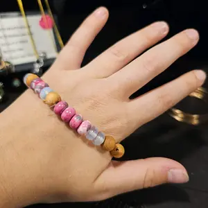 big bead bracelet, multicolor