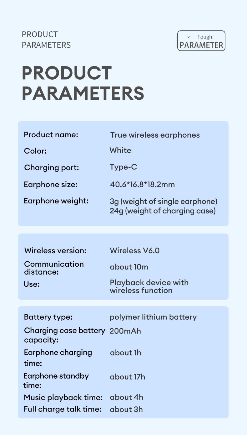 HYUNDAI T17 In-Ear Wireless Headphones with Bluetooth 5.3, Anti-Leakage Shell, Low Latency, Lightweight & Comfortable Fit, Wireless Earbuds for Music & Calls, Compatible with Android & iOS