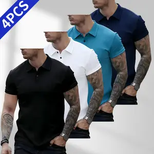 TOOTD premium men’s casual polo shirt set – 4-piece pack, versatile polo shirts, sizes 26–30, summer essential