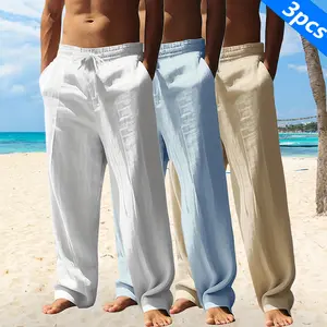 Men's Casual Faux Pants, Regular Fit Straight Leg with Stretch Elastic Waist, Breathable Comfort for All-Season Daily, Office, Beach & Vacation Wear SpringStatements