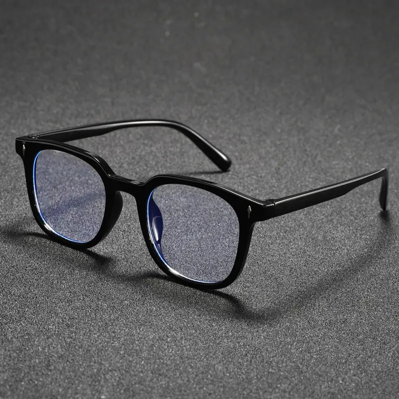 Unisex Classic Non-Prescription Transparent Lens Glasses, Minimalist Square Frame Casual Eyeglasses, Suitable for Daily and Office Wear, 1 Pair/2 Pairs, Square Frames Glasses