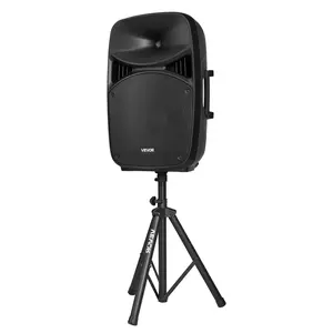 VEVOR Portable PA System, 2000W (PMPO) Powered, Sound System Set with 3 Channel Mixer, Dual Speakers, Wireless Bluetooth, Microphone, Compact Stands, USB & SD Inputs, Remote Control, for DJs EventsSummervibes
