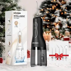 Schoben Water Flosser 2.0 Portable Oral Irrigator, Rechargeable Electric Tooth Flosser, Interdental Flosser, 4 Cleaning Modes, Large Capacity Tank