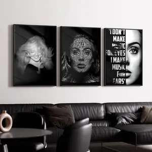 PIKPAKA A-Adele A-Adkins Poster Effortless Style Upgrade HD Wall Art | Waterproof Peel & Stick Trendy Decor | Fade-Resistant Durable Style | Chic Home Gift for Any Space