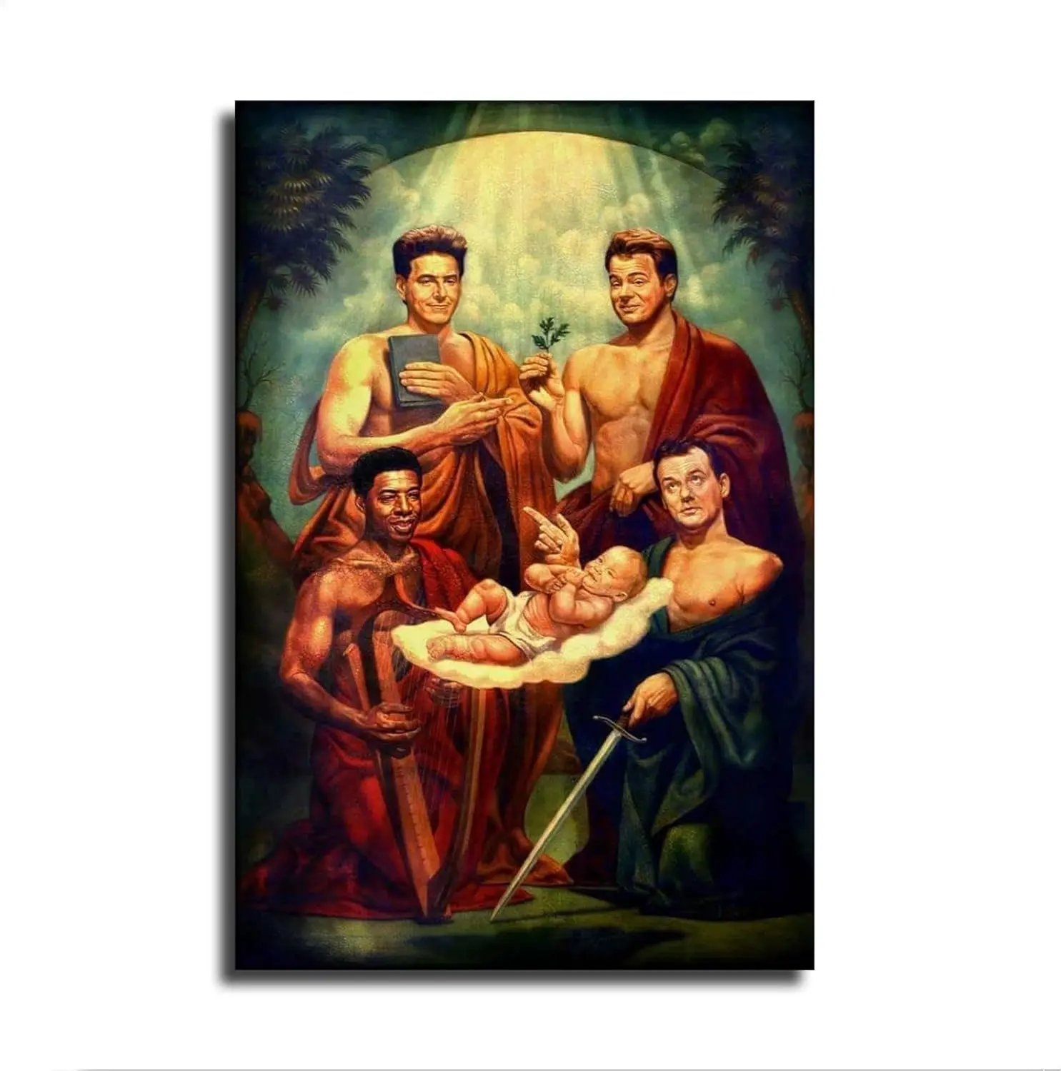 Ghostbusters - Fabulous Four Painting Poster Painting Giclee Canvas Print for Home Room Office Decor Gifts with Or Without UNFRAMED